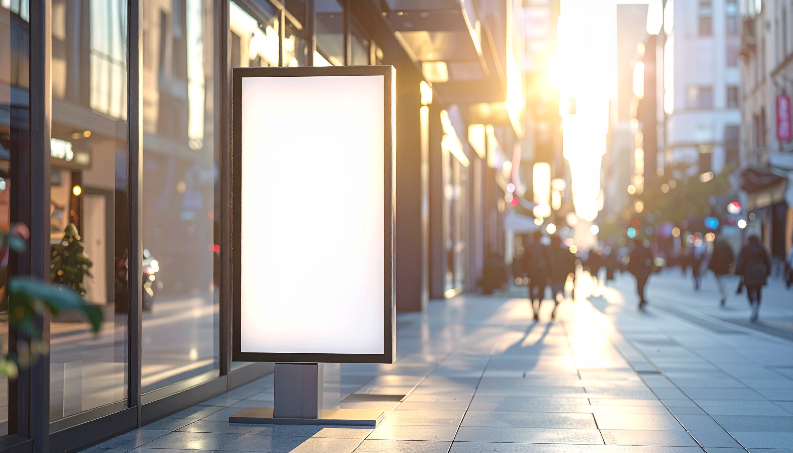 Результат генерації мокапа лайтбокса в Adobe Firefly